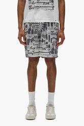 PURPLE BRAND P537 Tabloid Shorts at Gravity NYC