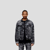 PURPLE BRAND P027 Oversized Jacquard Jacket