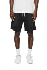 PURPLE BRAND P479 Faded Wordmark Sweatshorts