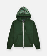 PAPER PLANES Cursive Zip Hoodie