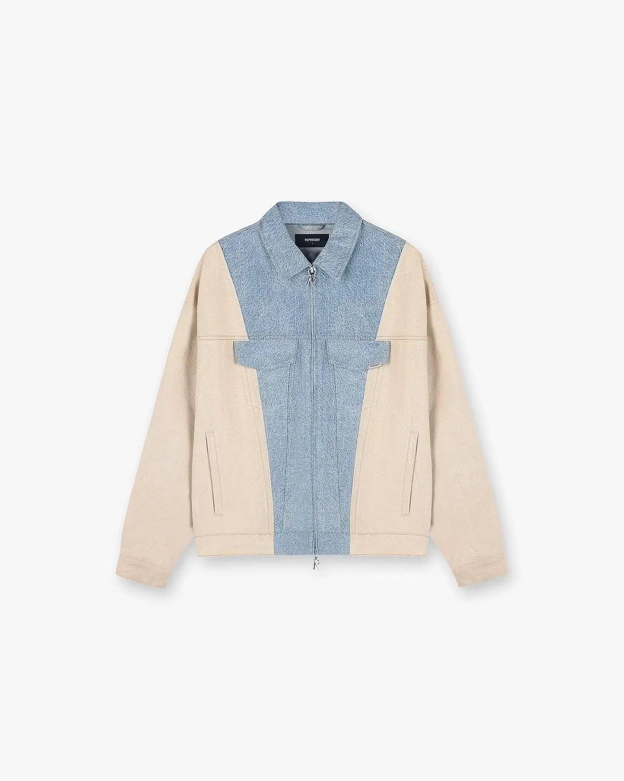 REPRESENT R4 Colour Block Denim Jacket at Gravity NYC REPRESENT R4 Colour Block Denim Jacket at Gravity NYC