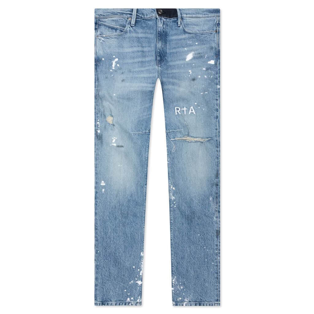 RTA Clayton White Paint Distressed Jeans at Gravity NYC