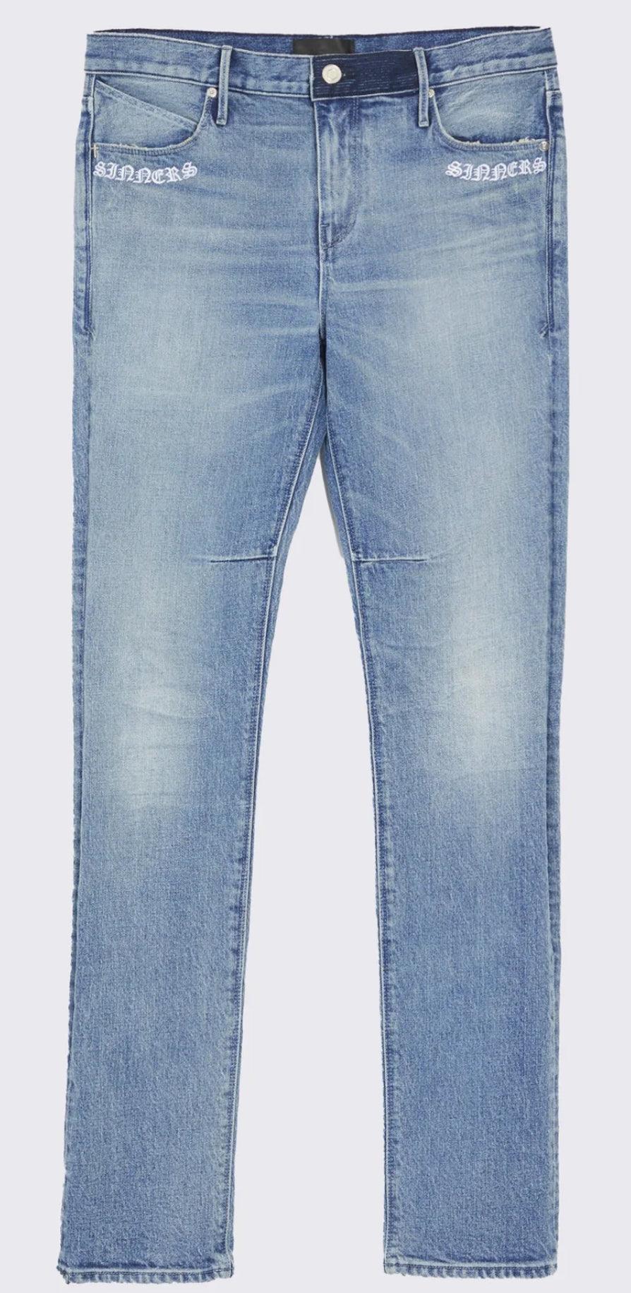 RTA Bryant Medium Wash Dagger Sinners Jeans at Gravity NYC RTA Bryant Medium Wash Dagger Sinners Jeans at Gravity NYC