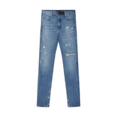 RTA Clayton Distressed White Paint Jeans at Gravity NYC