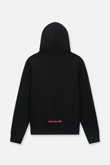 RTA Floyd Zip-Up Hoodie Black Fingerprint Logo at Gravity NYC