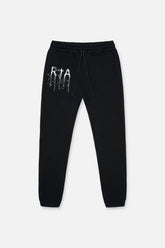 RTA Owen Black Watercolor Sweatpants at Gravity NYC