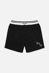 RTA Peyton Black Collegiate Shorts at Gravity NYC