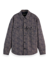 SCOTCH AND SODA Jacquard Wool-Blend Overshirt at Gravity NYC