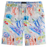 SCOTCH AND SODA Seasonal Relaxed-Fit Printed Shorts