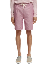 SCOTCH AND SODA The Fave-Linen Blended Bermuda Shorts at Gravity NYC