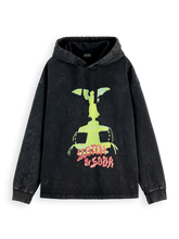 SCOTCH AND SODA Washed Artwork Loose-Fit Hoodie at Gravity NYC