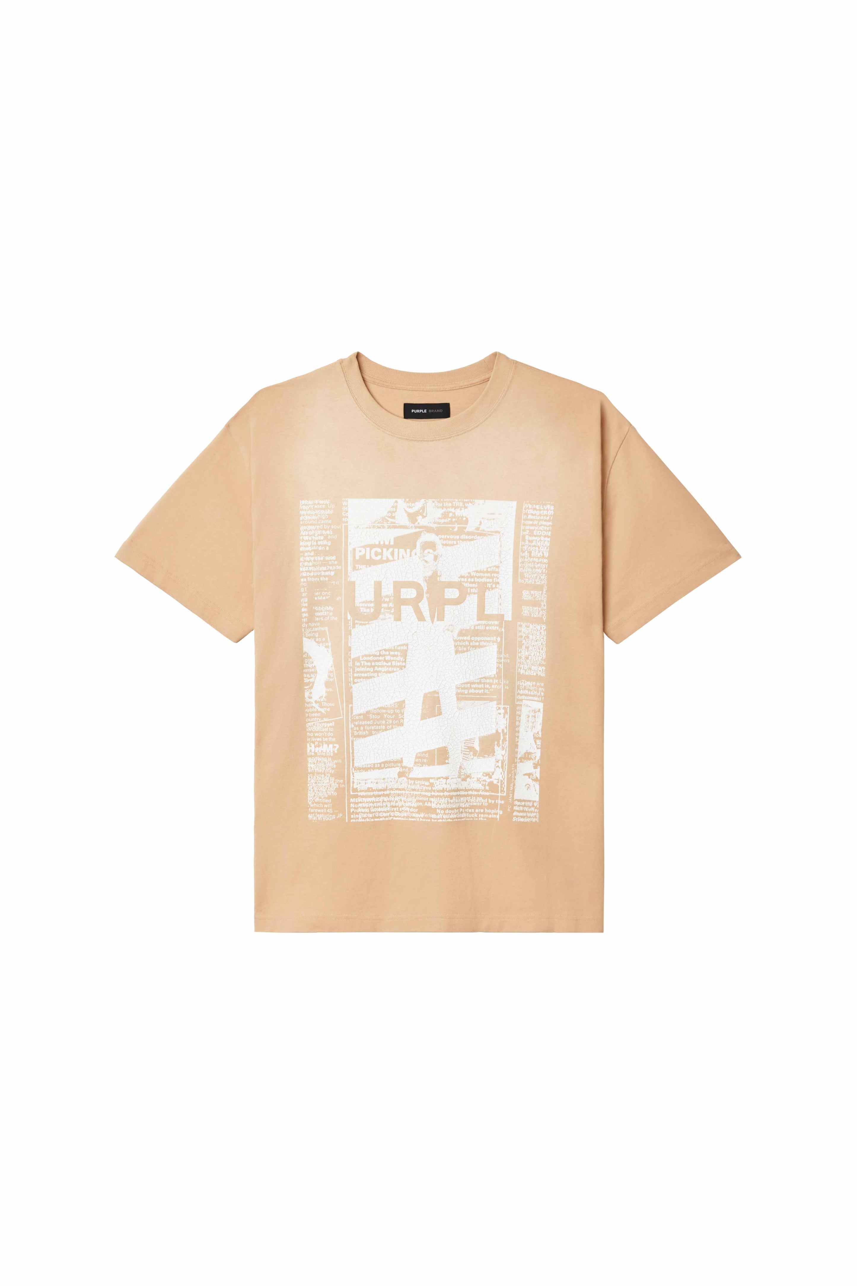 PURPLE BRAND P117 Newsprint Tee at Gravity NYC PURPLE BRAND P117 Newsprint Tee at Gravity NYC