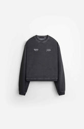 STAMPD Black Oil Wash Malibu High Crew Neck at Gravity NYC