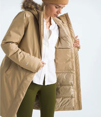 THE NORTH FACE Women's Arctic Parka Khaki Stone at Gravity NYC