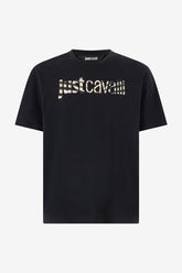 JUST CAVALLI Animal-Print Logo T-Shirt - Gravity NYC
