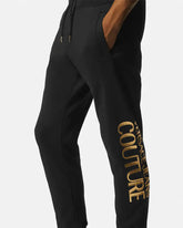 VERSACE JEANS COUTURE Gold Logo Sweatpants at Gravity NYC