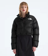 THE NORTH FACE Women's Nuptse Short Jacket Black - Gravity NYC