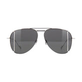 YVES SAINT LAURENT SL 193 T001 Cut Titanium Unisex Sunglasses at Gravity NYC