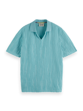 SCOTCH AND SODA Jacquard Cotton Terry Relaxed-Fit Polo at Gravity NYC