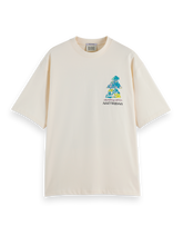SCOTCH AND SODA Loose-Fit Front and Back Artwork T-Shirt - Gravity NYC