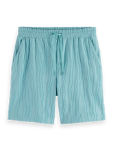 SCOTCH AND SODA Cotton Terry Jacquard Shorts at Gravity NYC