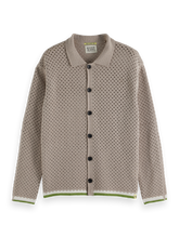 SCOTCH AND SODA Crochet Long Sleeve Shirt at Gravity NYC