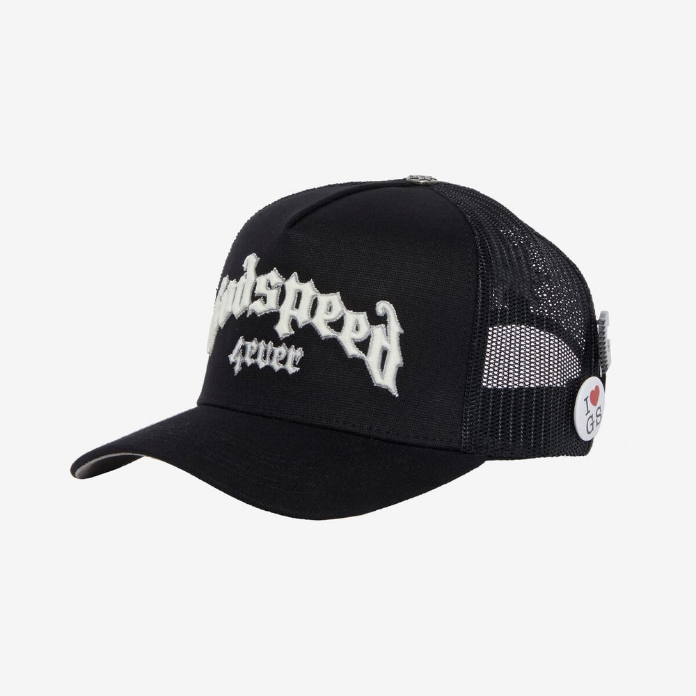 GODSPEED GS Forever Trucker Hat (Black/White) - Gravity NYC