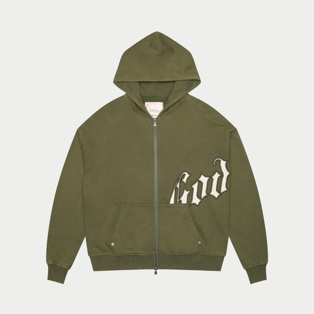 GODSPEED OG Logo V2 Sweatsuit Set (Olive) - Gravity NYC