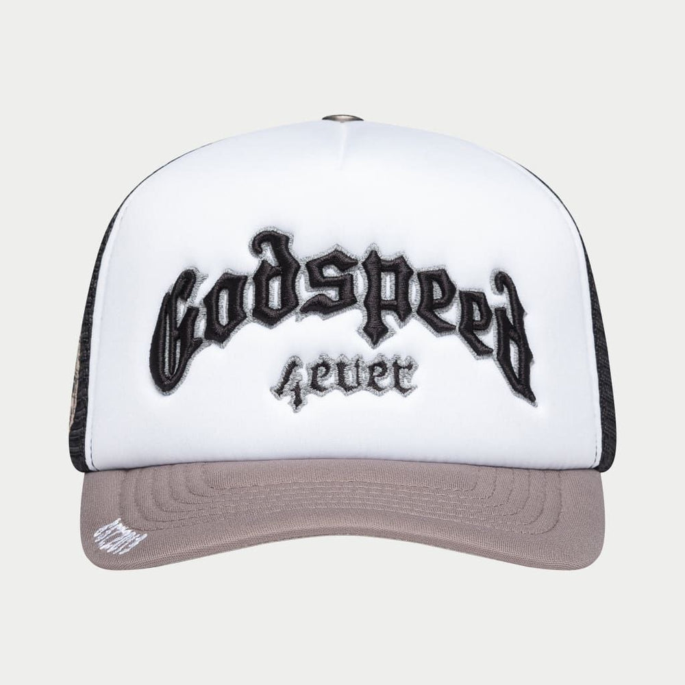 GODSPEED GS Forever Foam Trucker Hat (Black/Grey) - Gravity NYC
