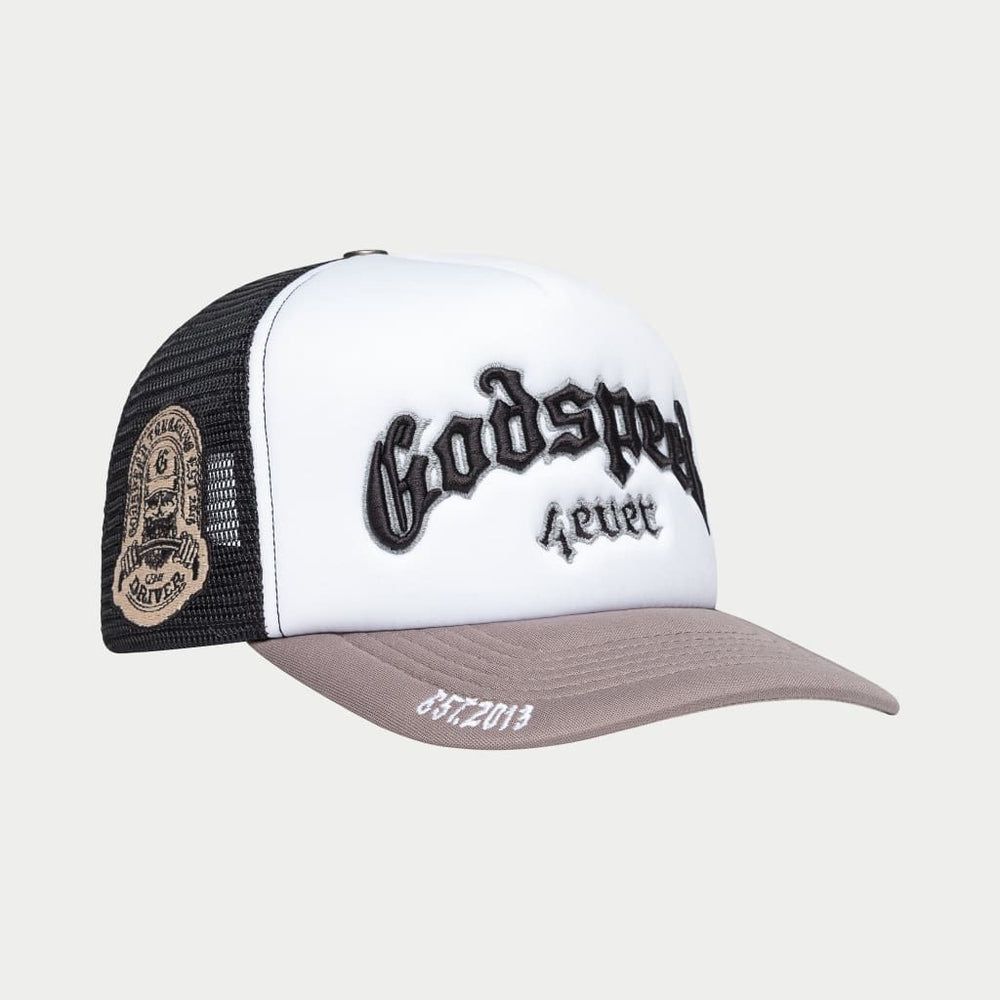 GODSPEED GS Forever Foam Trucker Hat (Black/Grey) - Gravity NYC