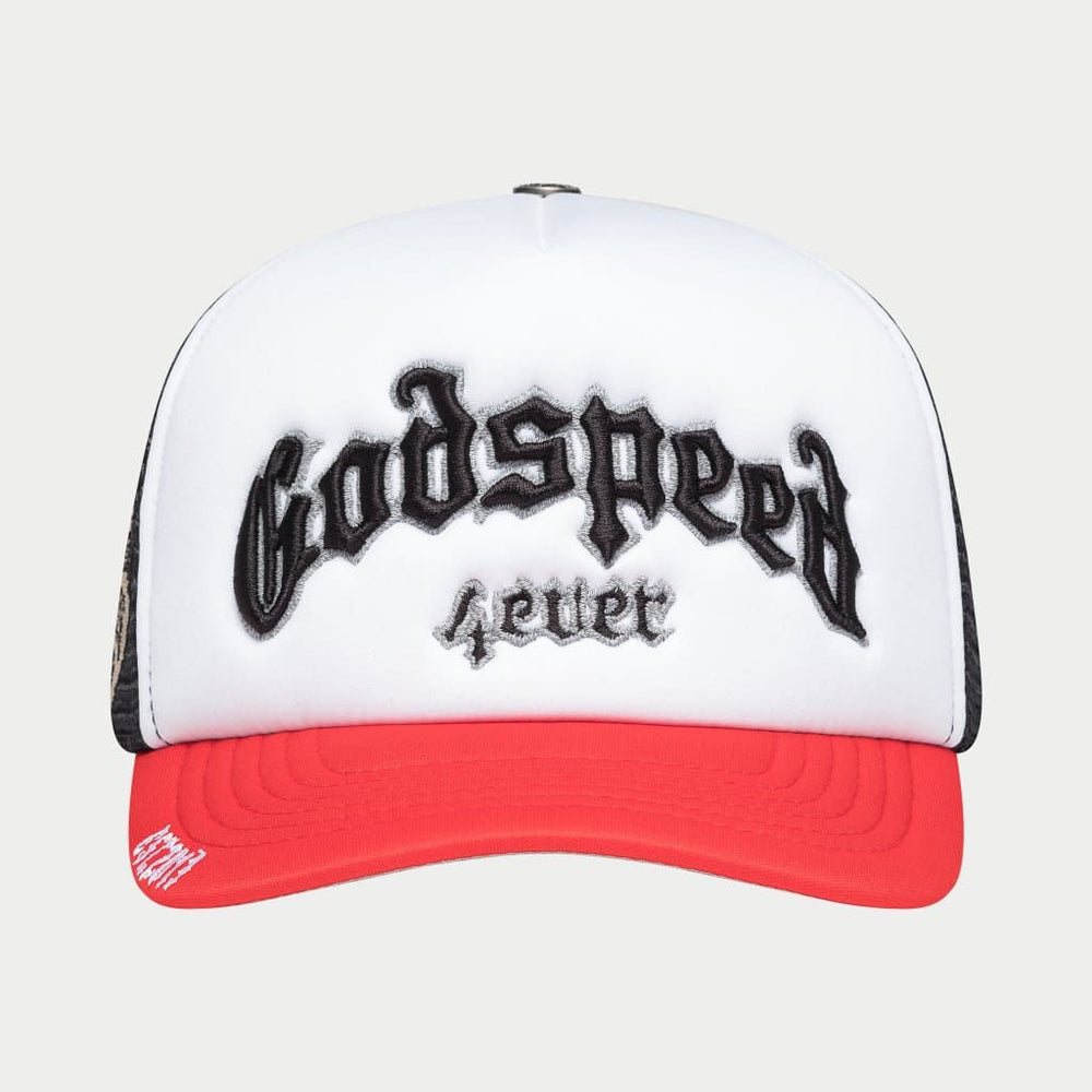 GODSPEED GS Forever Foam Trucker Hat (Black/Red) - Gravity NYC