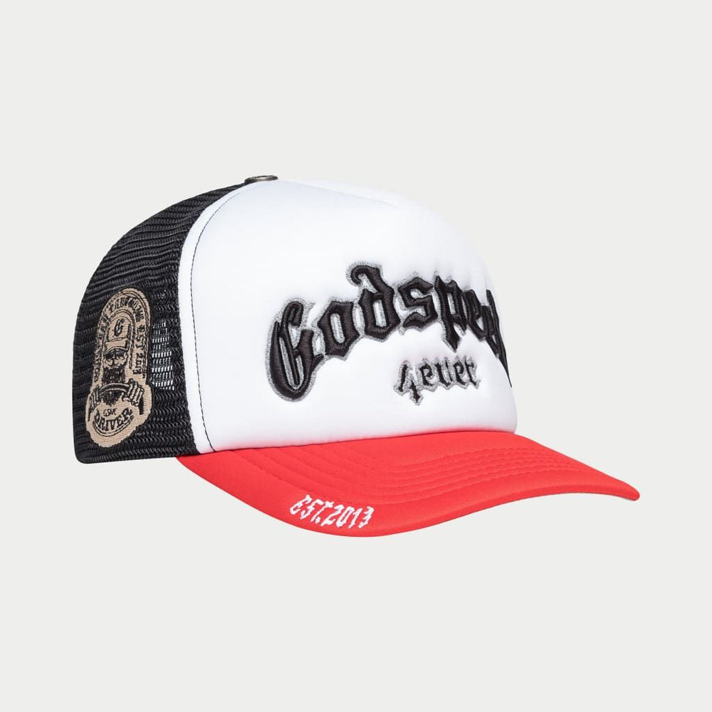 GODSPEED GS Forever Foam Trucker Hat (Black/Red) - Gravity NYC