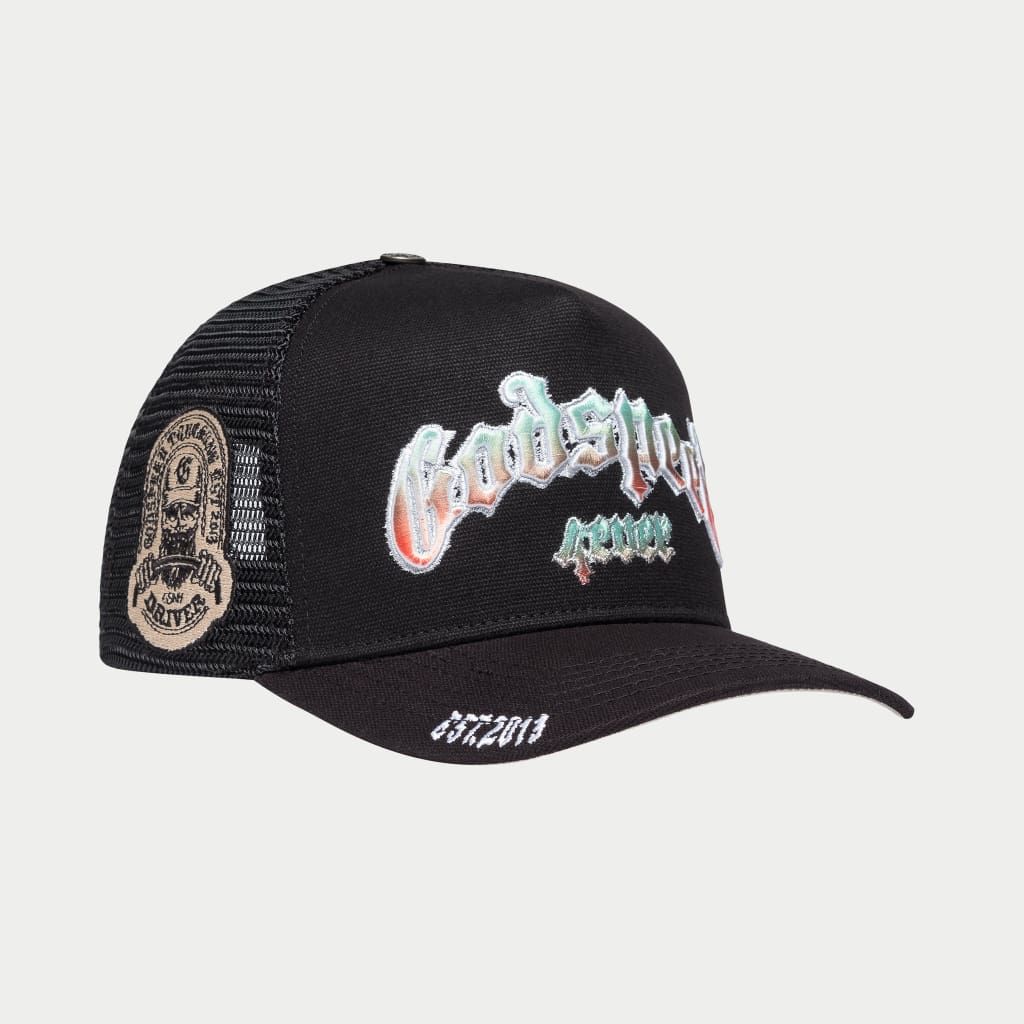 GODSPEED GS Forever Trucker Hat (Gradient Black) Gravity NYC