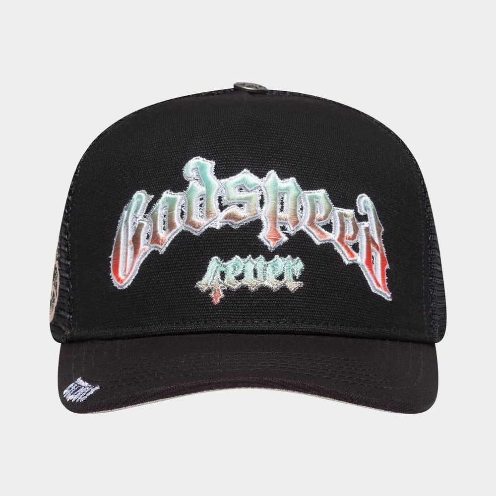 GODSPEED GS Forever Trucker Hat (Gradient Black) - Gravity NYC