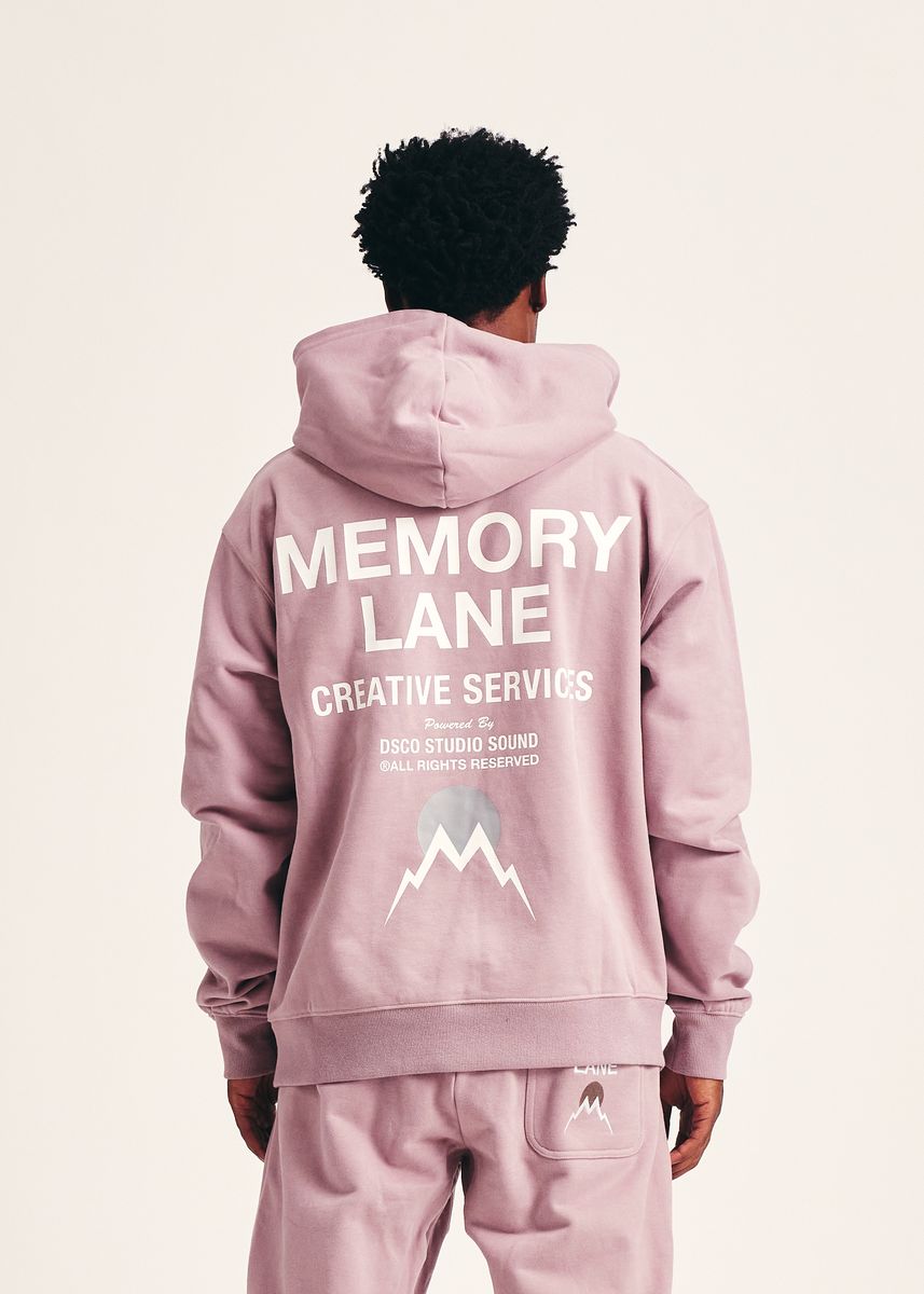 MEMORY LANE Core Services Hoodie Dust Pink Gravity NYC