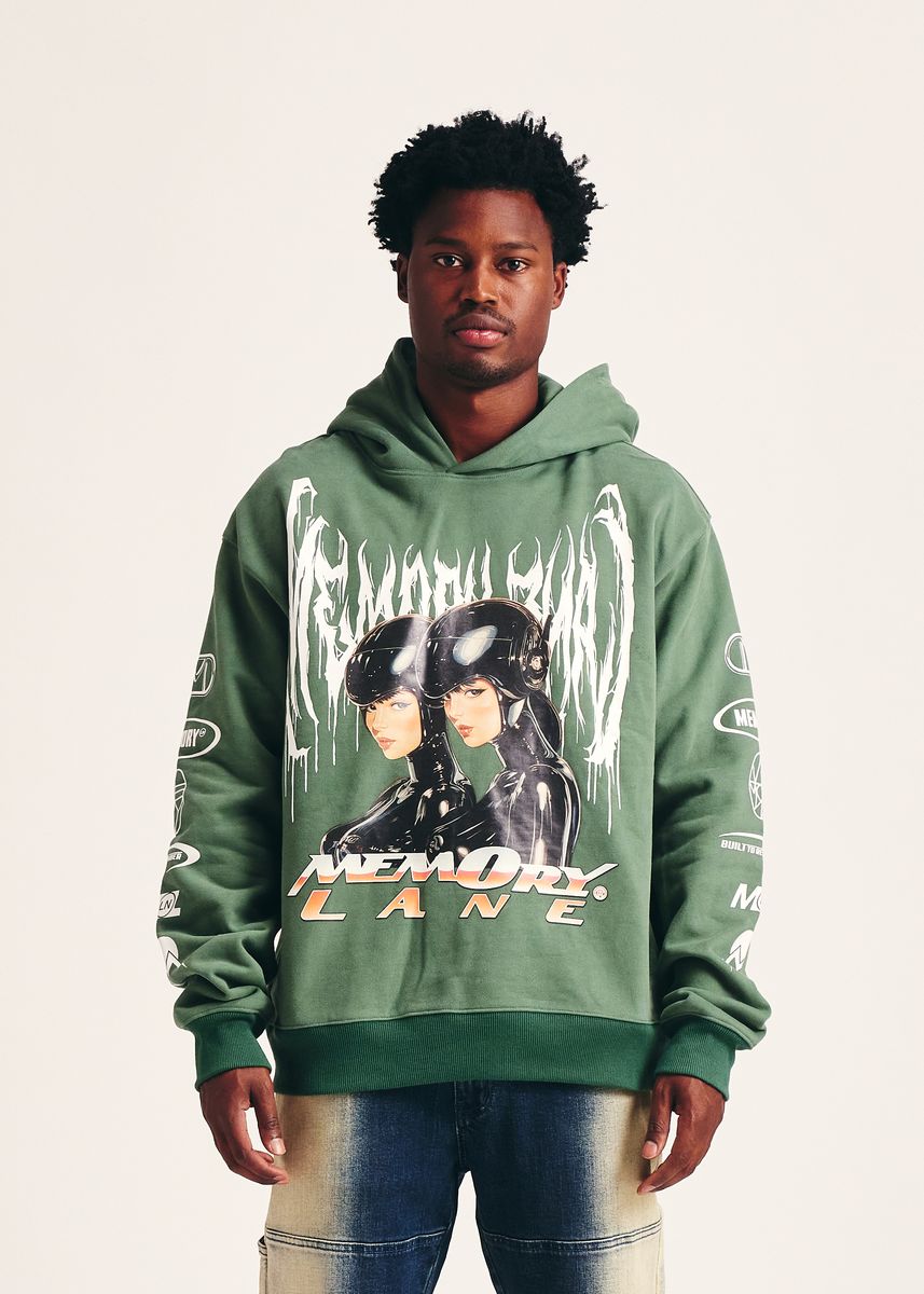 MEMORY LANE Mash Up Hoodie Forest - Gravity NYC