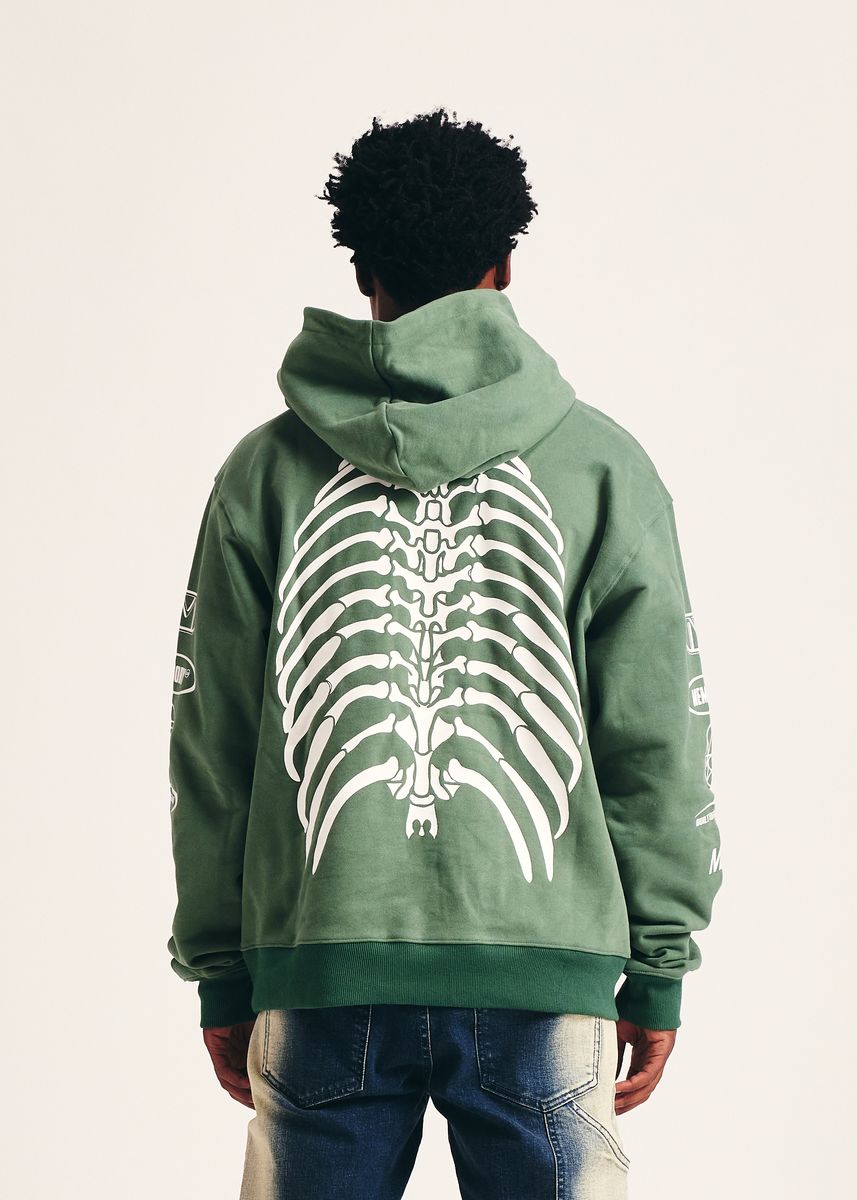 MEMORY LANE Mash Up Hoodie Forest - Gravity NYC
