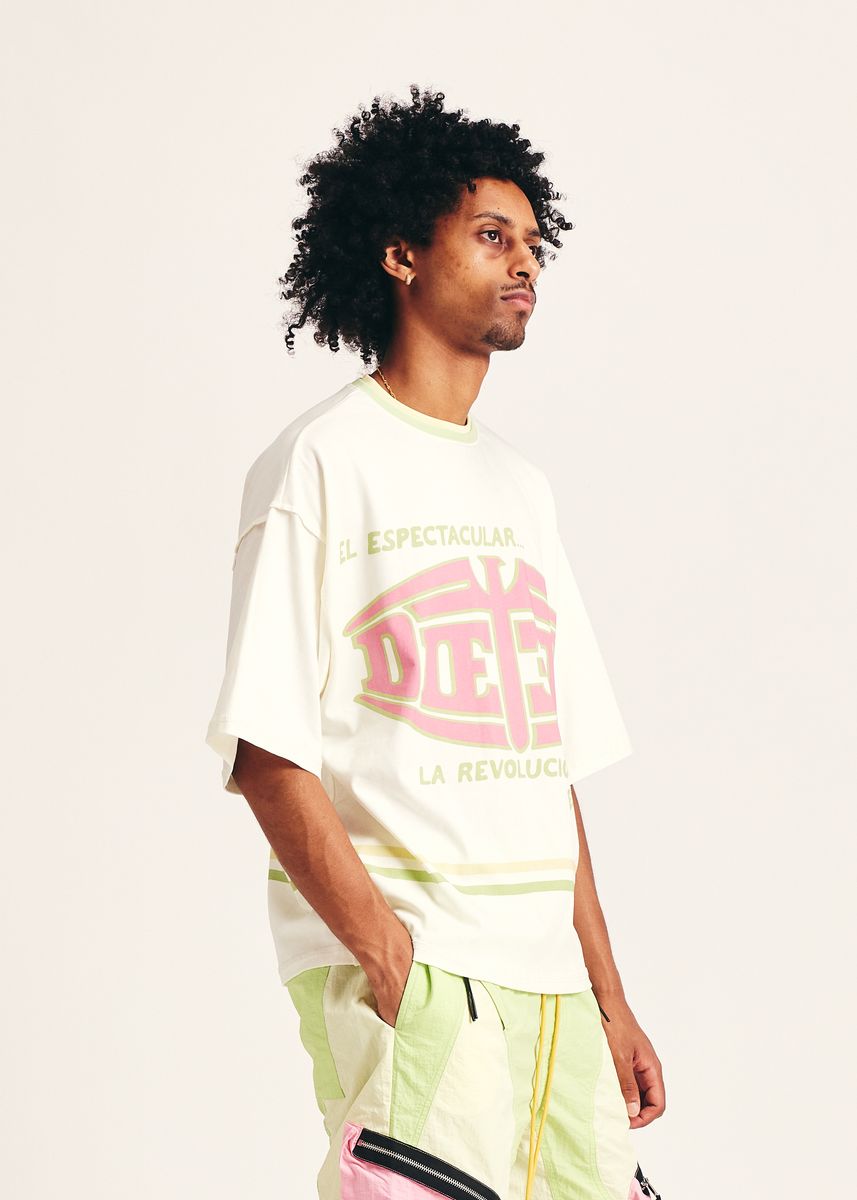 DIET STARTS MONDAY El Espectacular Binded Collar Tee - Gravity NYC