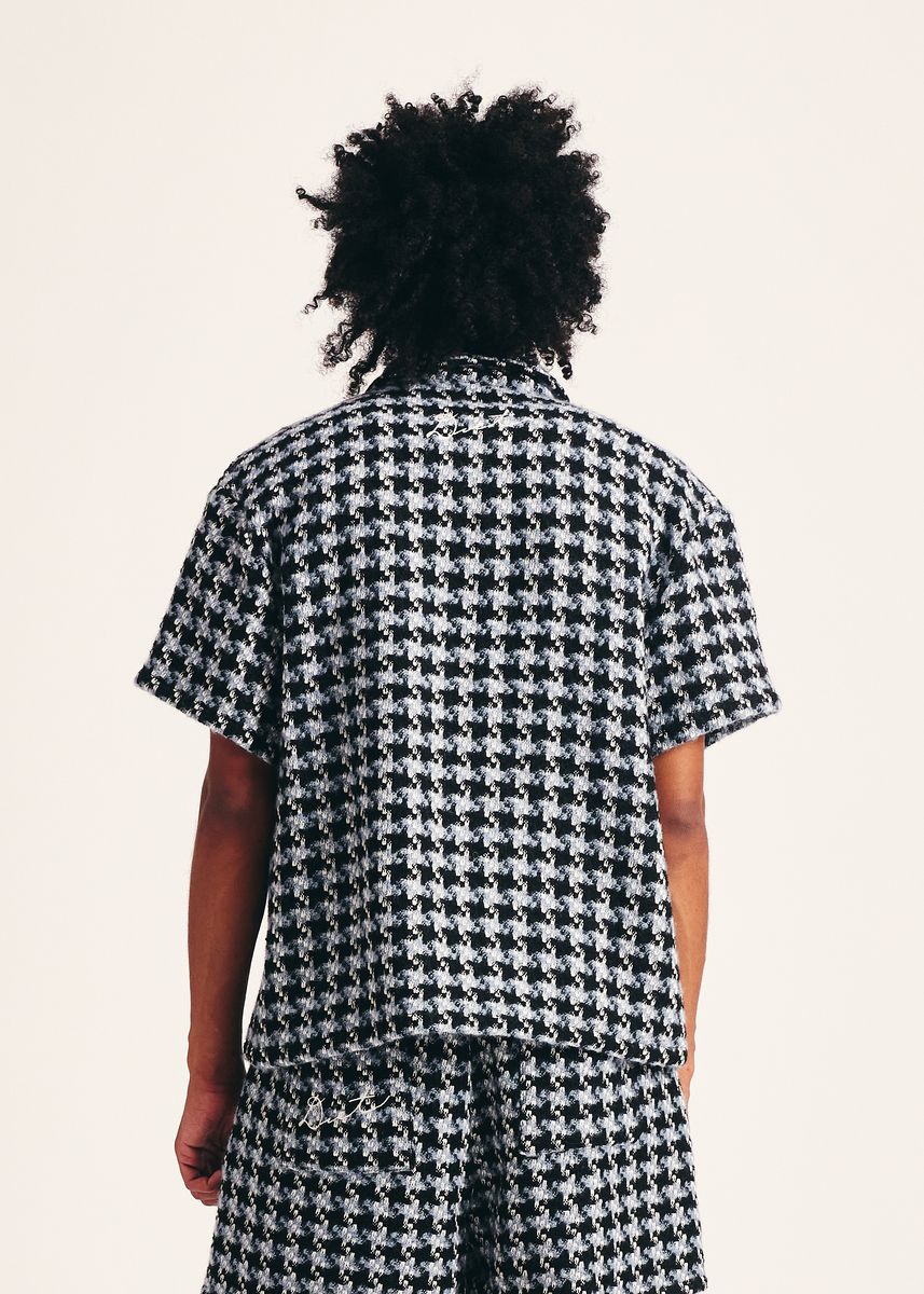 DIET STARTS MONDAY Tweed Button Up Shirt - Gravity NYC