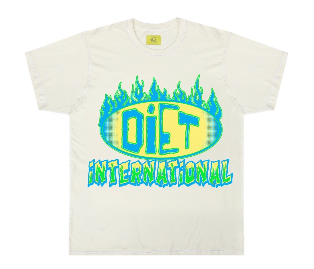 DIET STARTS MONDAY International Flame Tee - Gravity NYC