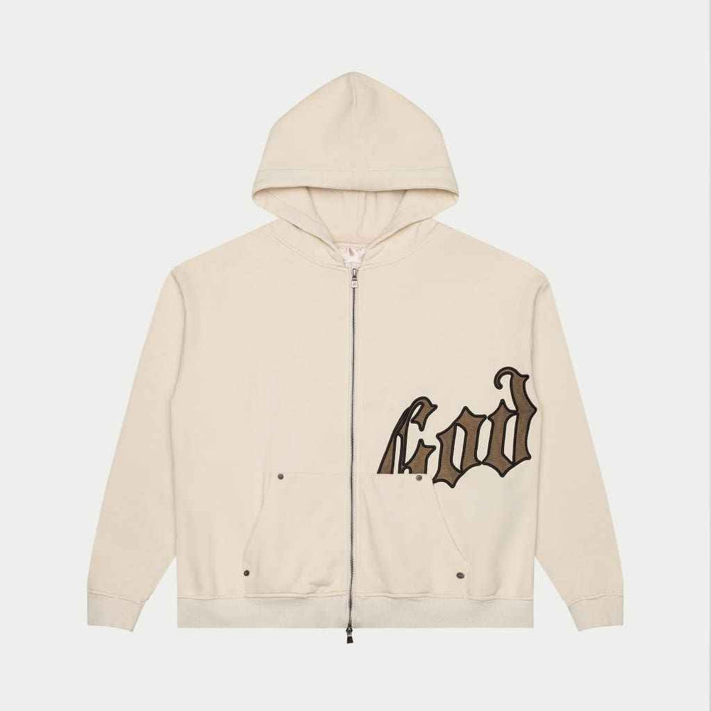 GODSPEED OG Logo V2 Sweatsuit Set (Creme/Olive) - Gravity NYC