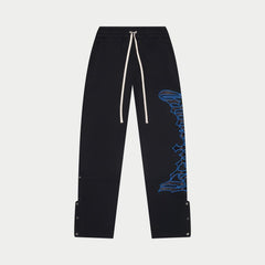 GODSPEED OG Logo V2 Sweatsuit Set (Black/Royal Blue)