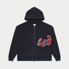 GODSPEED OG Logo V2 Sweatsuit Set (Navy/Red) - Gravity NYC