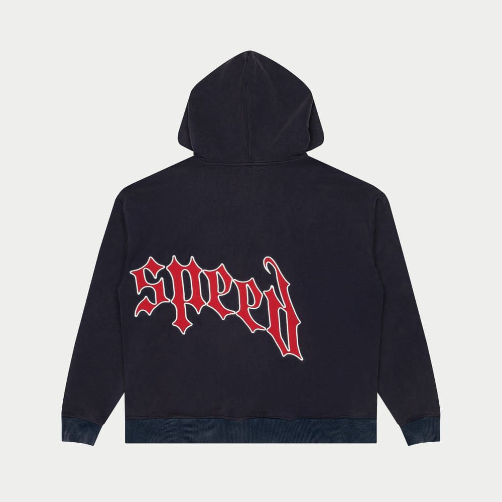 GODSPEED OG Logo V2 Sweatsuit Set (Navy/Red) - Gravity NYC