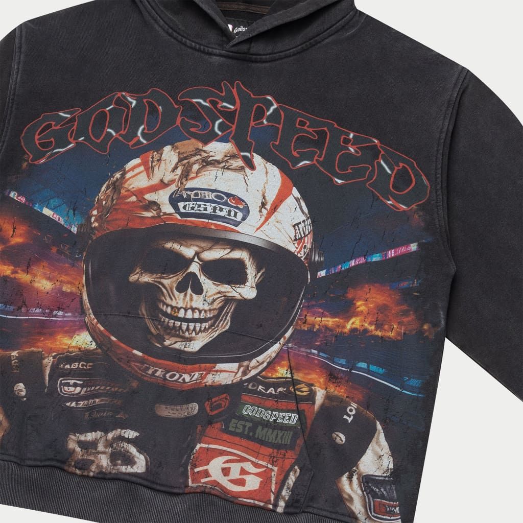 GODSPEED Racer Goldie Hoodie (Black Wash)