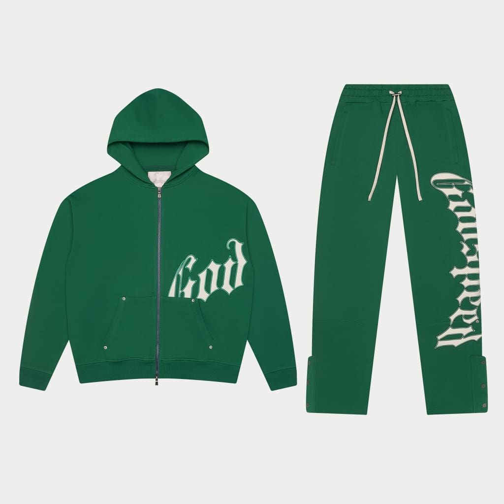 GODSPEED OG Logo V2 Sweatsuit Set (Green/White)