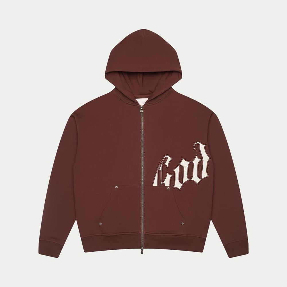 GODSPEED OG Logo V2 Sweatsuit Set (Brown/White) - Gravity NYC