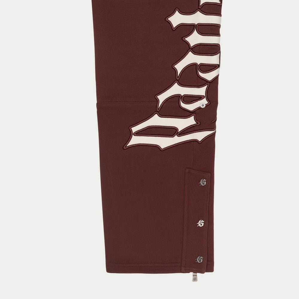 GODSPEED OG Logo V2 Sweatsuit Set (Brown/White) - Gravity NYC
