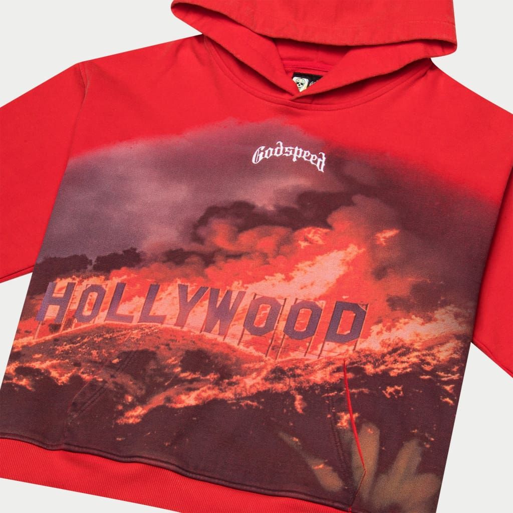 GODSPEED Hollywood Inferno Hoodie (Red Wash)