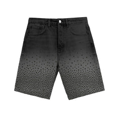 ALMOST SOMEDAY Solomon Rhinestone Jean Shorts - Gravity NYC